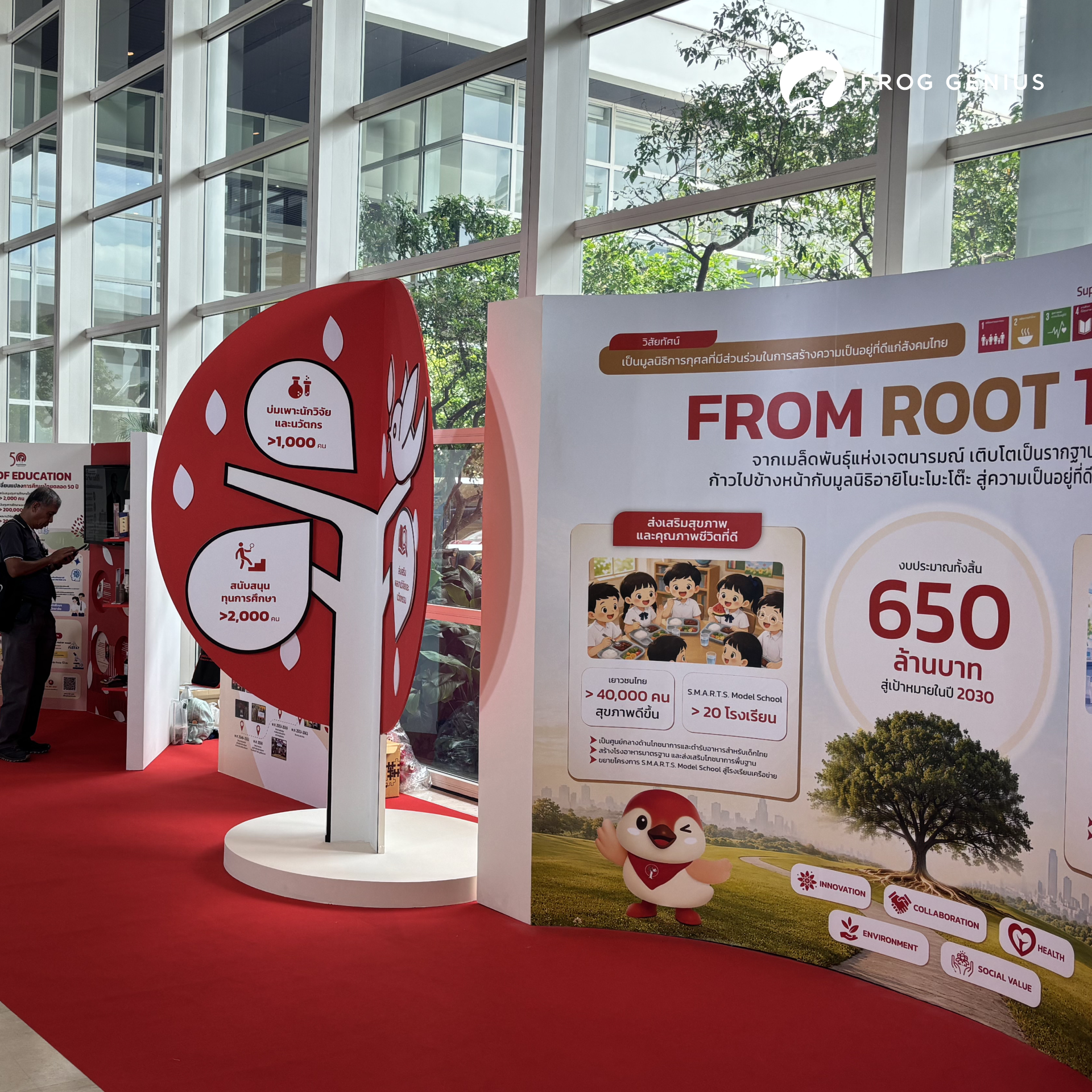 ทีม FROG GENIUS ร่วมงานเฉลิมฉลองครบรอบ 50 ปี มูลนิธิอายิโนะโมะโต๊ะ