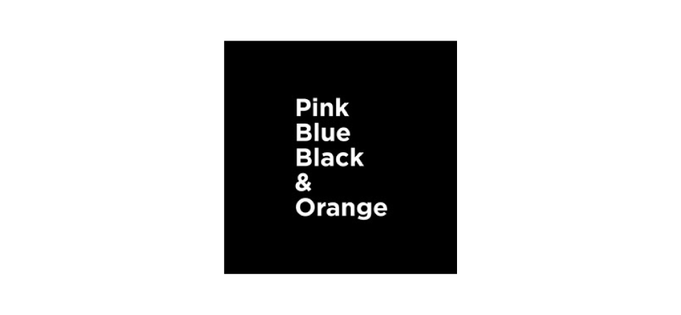pinkblueblack orange Logo